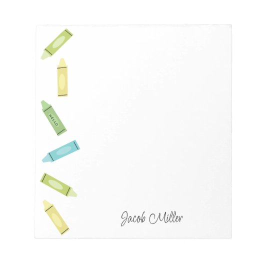 Bloc-note Crayon Hello (Devant)