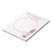 Bloc-note Crayon Mignon Petits Mots Rappels pour Enseignants (Tourné)