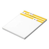 Bloc-note Crayon Moderne Enseignant Personnalisé (Tourné)