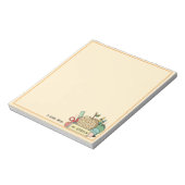 Bloc-note Crayon rétro appréciation de l'enseignant minimali (Tourné)