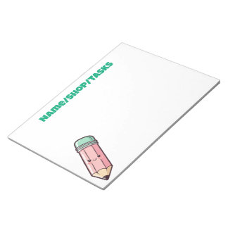 Bloc-note Crayon Rose Kawaii