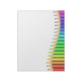 Bloc-note crayons arc-en-ciel mignons 3D (Tourné)