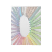 Bloc-note Crayons colorés de craie (Tourné)