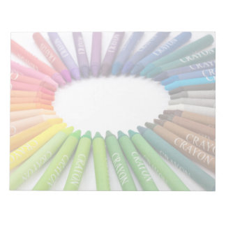 Bloc-note Crayons colorés de craie