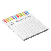 Bloc-note Crayons personnalisés Cadeaux d'appréciation de l' (Incliné)