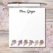 Bloc-note Crayons posters de animaux personnalisés pour ense