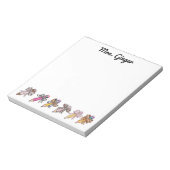 Bloc-note Crayons posters de animaux personnalisés pour ense (Tourné)