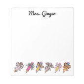 Bloc-note Crayons posters de animaux personnalisés pour ense (Devant)