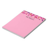 Bloc-note Crayons rose mignonne Professeur du bureau de (Tourné)