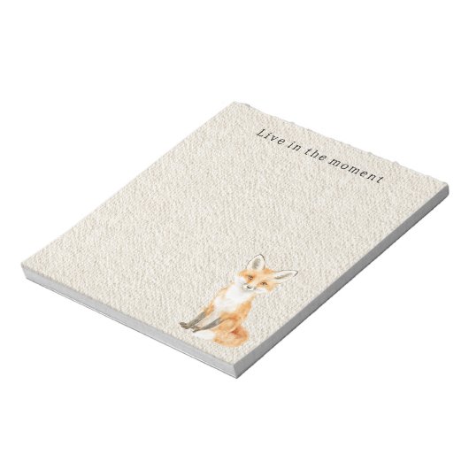 Bloc-note Cream Cute Sweet Orange Fox (Tourné)