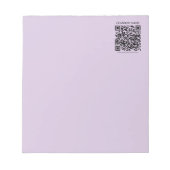 Bloc-note Create a QR Code | Pale Lavender Violet (Devant)