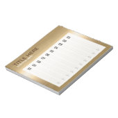 Bloc-note CREATE-YOUR-OWN Custom uploader votre or design (Tourné)