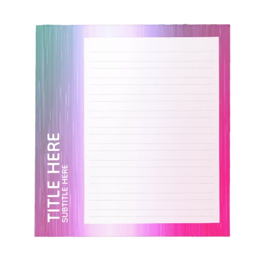 Bloc-note CREATE-YOUR-OWN Custom uploader votre or design (Devant)