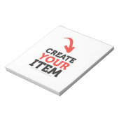 Bloc-note CREATE-YOUR-OWN do-it-yourself Personnaliser téléc (Tourné)
