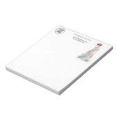 Bloc-note Créatrice de mode de couture aquarelle élégante po (Tourné)