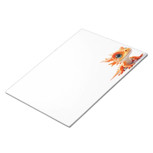 Bloc-note Créature Lézard Orange (Incliné)
