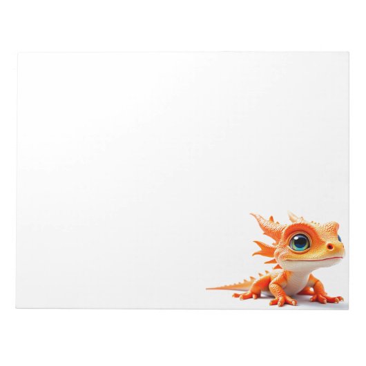 Bloc-note Créature Lézard Orange (Devant)