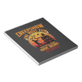 Bloc-note Creepshow Halloween Zombie Maison Hantée Coucher d (Incliné)