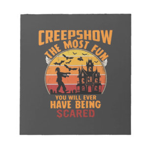 Bloc-note Creepshow Halloween Zombie Maison Hantée Coucher d