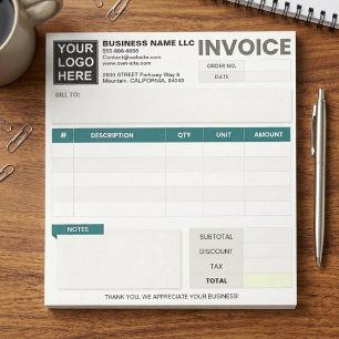 Bloc-note Créer des formulaires de facture de reçu de vente