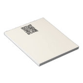 Bloc-note Créer instantanément un code QR | Blanc cassé modi (Incliné)