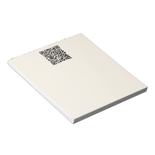 Bloc-note Créer instantanément un code QR | Blanc cassé modi (Incliné)