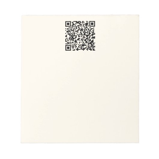 Bloc-note Créer instantanément un code QR | Blanc cassé modi (Devant)