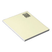 Bloc-note Créer un code QR | Jaune pâle (Incliné)