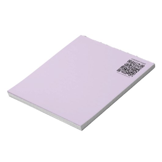 Bloc-note Créer un code QR | Violet lavande pâle (Tourné)