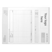 Bloc-note Créer un devis d'entreprise, une facture ou un reç (Devant)