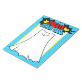 Bloc-note Créez votre fiche d'activité Cape Superhero Party (Incliné)