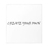 Bloc-note Créez votre propre (Devant)