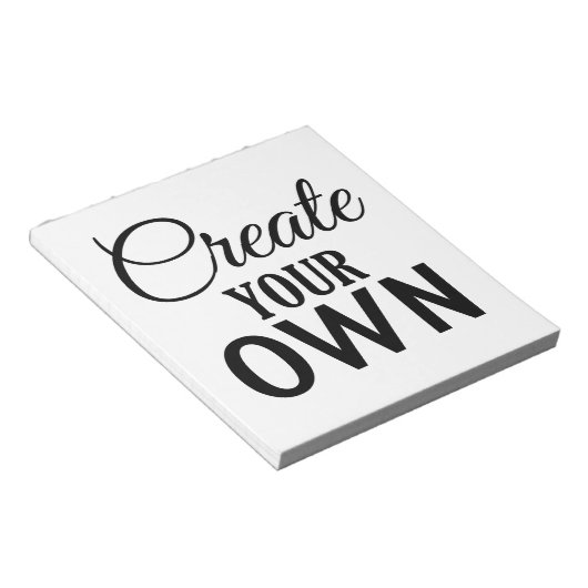 Bloc-note Créez votre propre (Incliné)