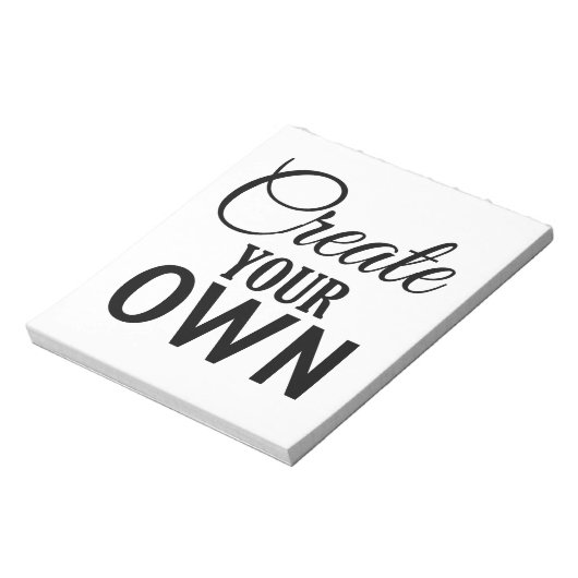 Bloc-note Créez votre propre (Tourné)