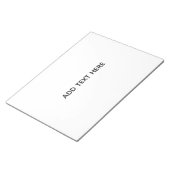 Bloc-note Créez votre propre blanc (Incliné)
