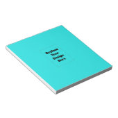 Bloc-note Créez votre propre cyan (Incliné)