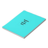 Bloc-note Créez votre propre cyan (Tourné)