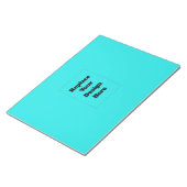 Bloc-note Créez votre propre cyan (Incliné)