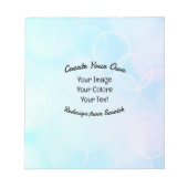 Bloc-note Créez Votre Propre Design/Logo Personnalisé (Devant)