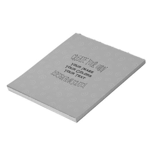 Bloc-note Créez Votre Propre Design Sur Mesure (Tourné)