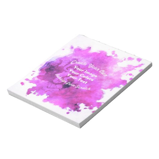 Bloc-note Créez Votre Propre Design Sur Mesure (Tourné)