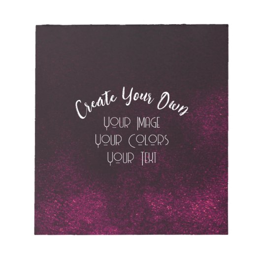 Bloc-note Créez Votre Propre Modèle (Devant)