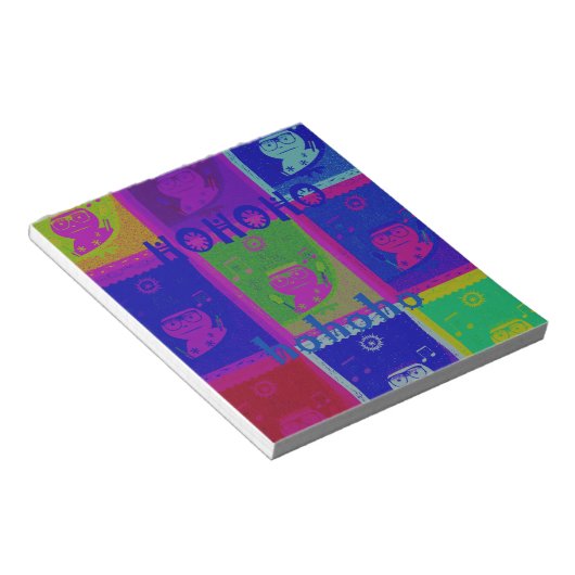 Bloc-note Créez votre propre Père Noël HoHoho Pop Art spécia (Incliné)