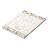 Bloc-note Crème Brown Plumes indigènes tribales Crème crânes (Tourné)