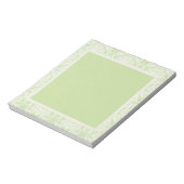Bloc-note Crème et vert Damask Tear loin Notepads (Tourné)