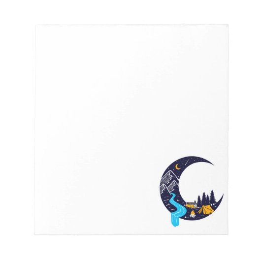 Bloc-note Crescent Moon Adventure Camping (Devant)