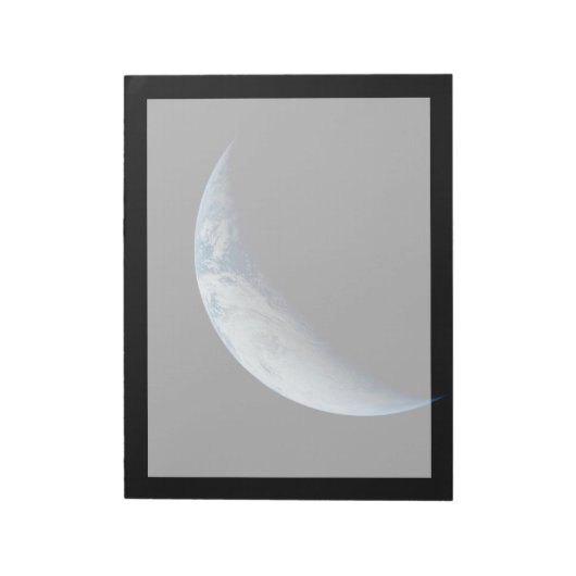 Bloc-note Crescent Terre De La Mission Apollo 4. (Tourné)
