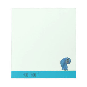 Bloc-note Creuser le corail FL de cap de peinture de hibou