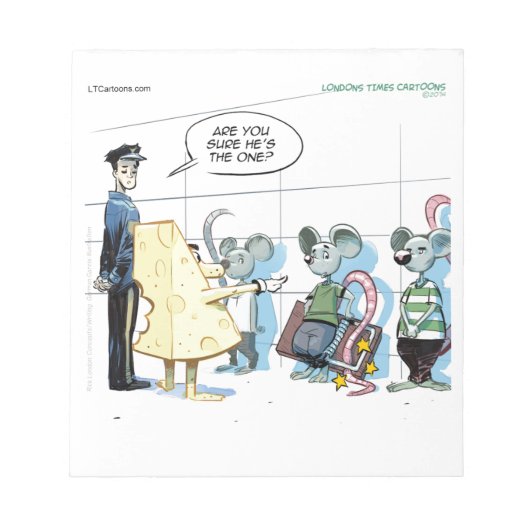Bloc-note Crimes de souris par Rick London Funny (Devant)