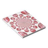 Bloc-note Crimson Vortex : Belle Balle de Cricket Rouge (Incliné)